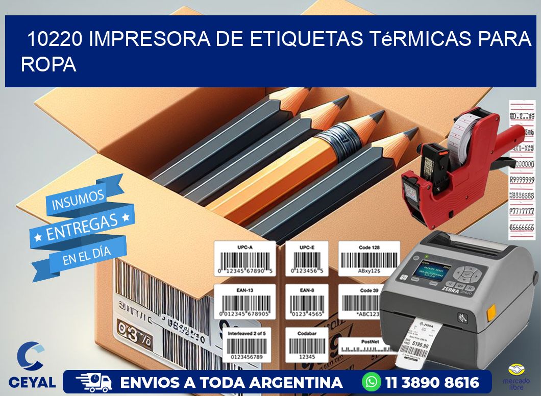 10220 impresora de etiquetas térmicas para ropa