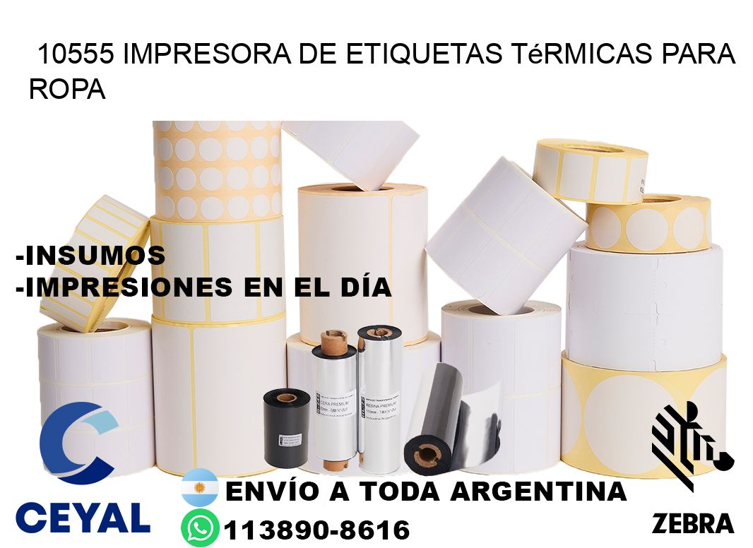 10555 impresora de etiquetas térmicas para ropa