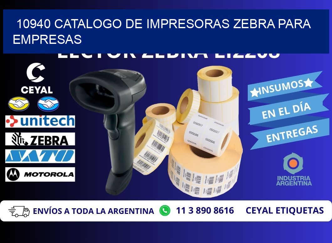 10940 catalogo de impresoras zebra para empresas