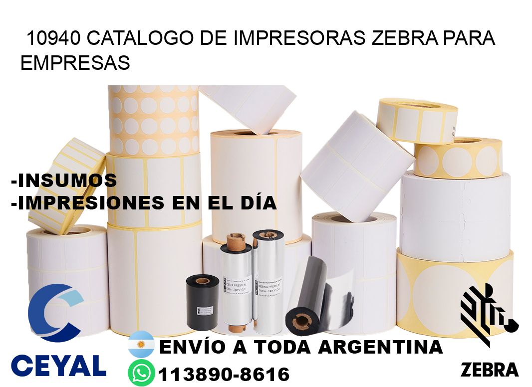 10940 catalogo de impresoras zebra para empresas