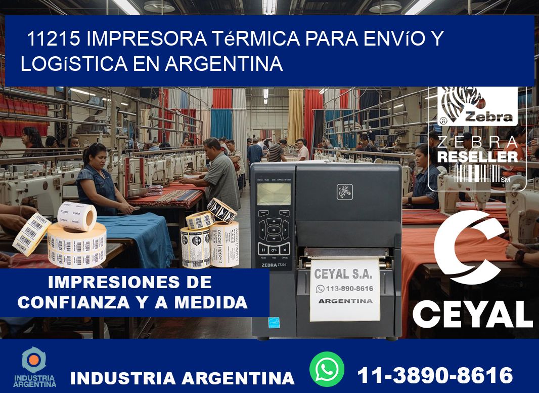 11215 impresora térmica para envío y logística en Argentina