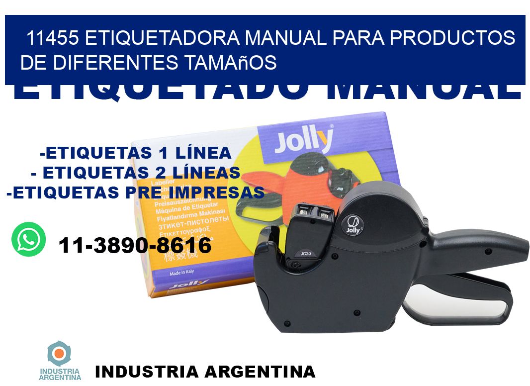 11455 etiquetadora manual para productos de diferentes tamaños