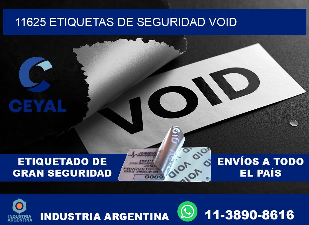 11625 etiquetas de seguridad void