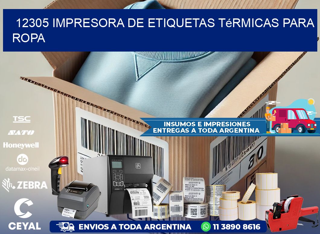 12305 impresora de etiquetas térmicas para ropa