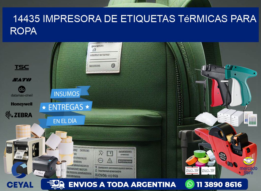 14435 impresora de etiquetas térmicas para ropa