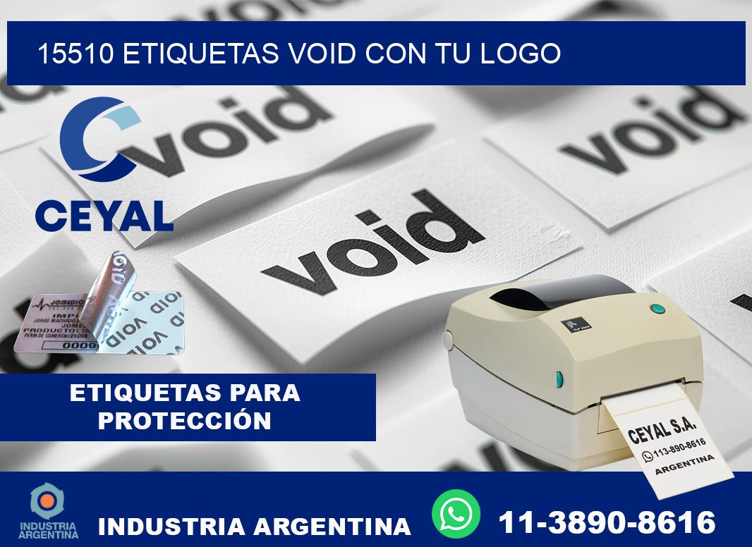 15510 etiquetas void con tu logo