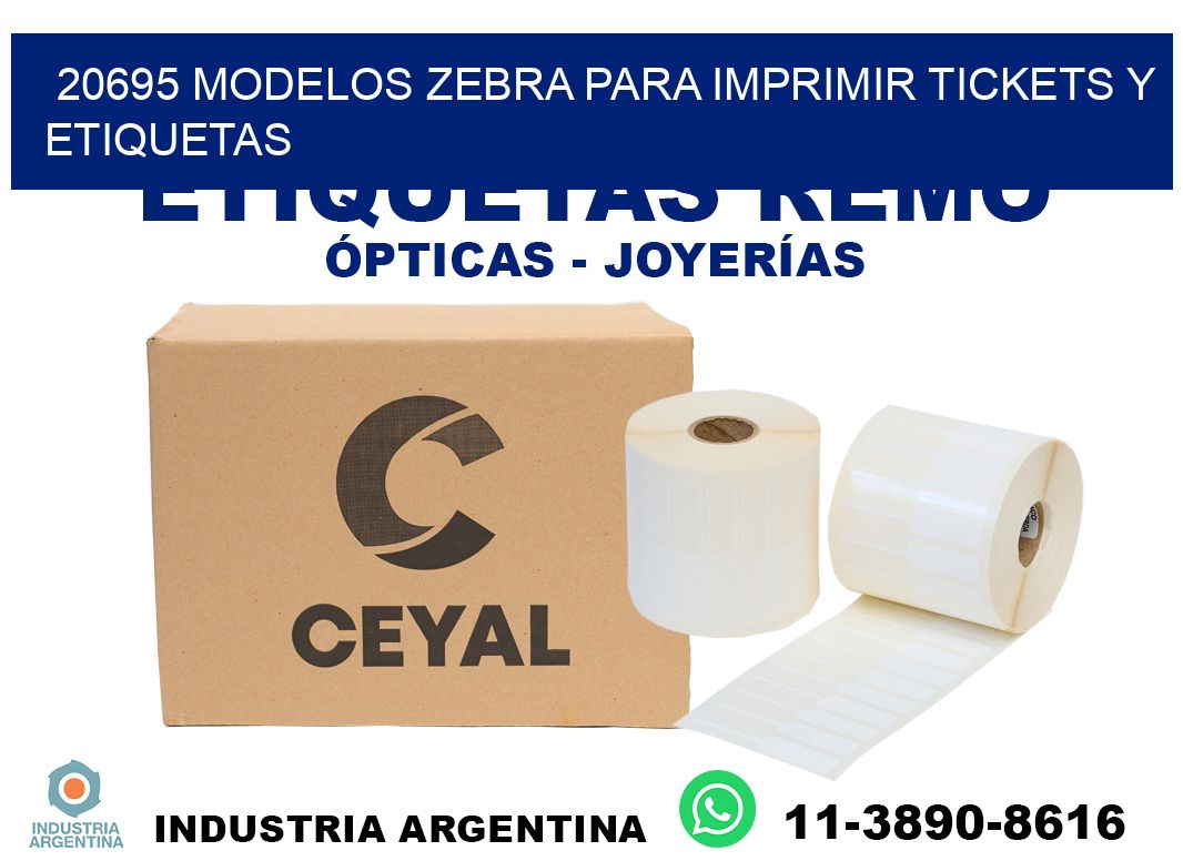 20695 modelos zebra para imprimir tickets y etiquetas