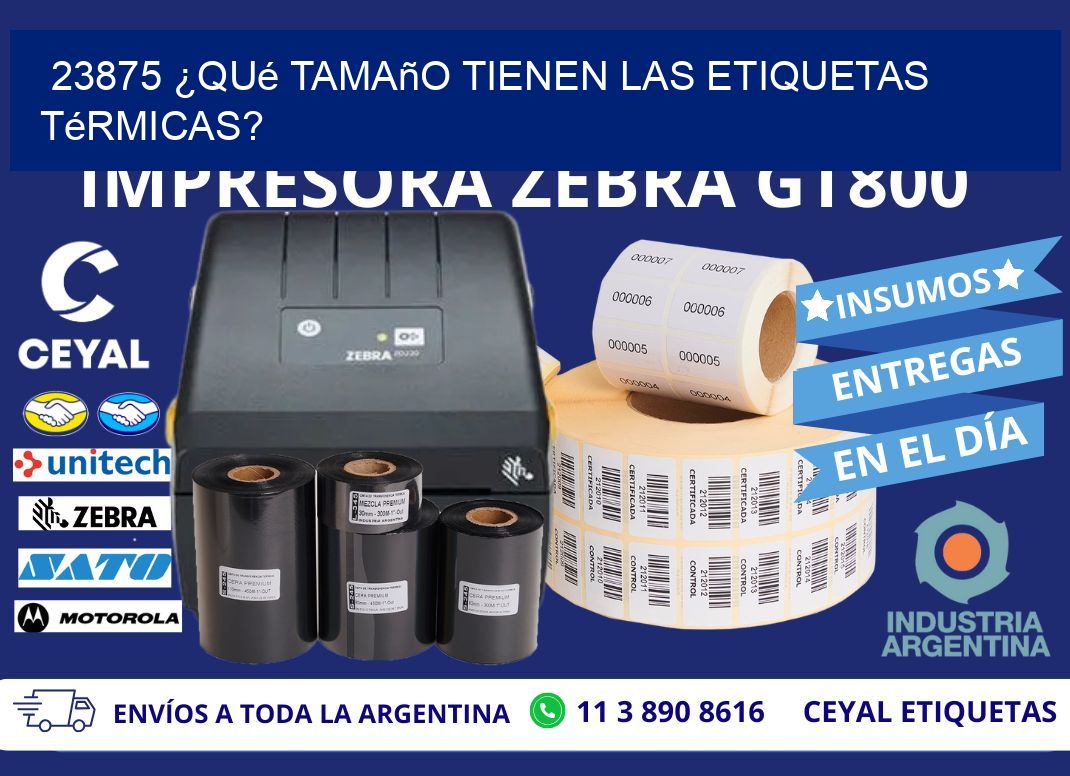 23875 ¿Qué tamaño tienen las etiquetas térmicas?