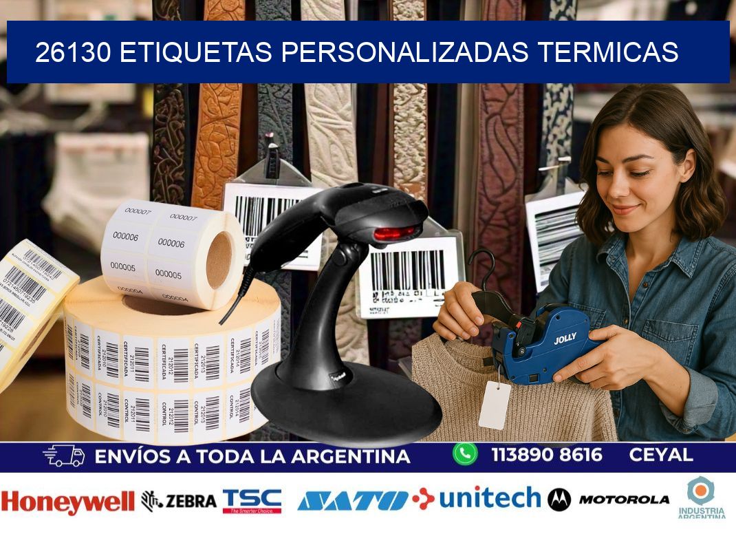 26130 Etiquetas personalizadas termicas
