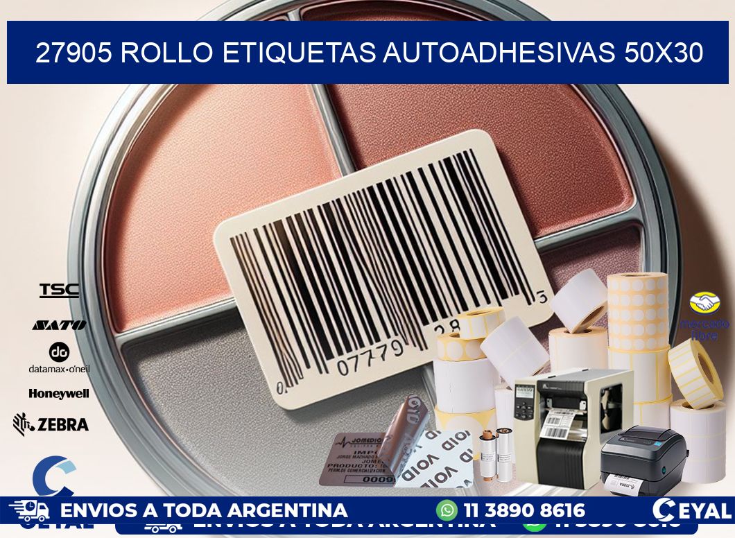 27905 Rollo Etiquetas autoadhesivas 50×30