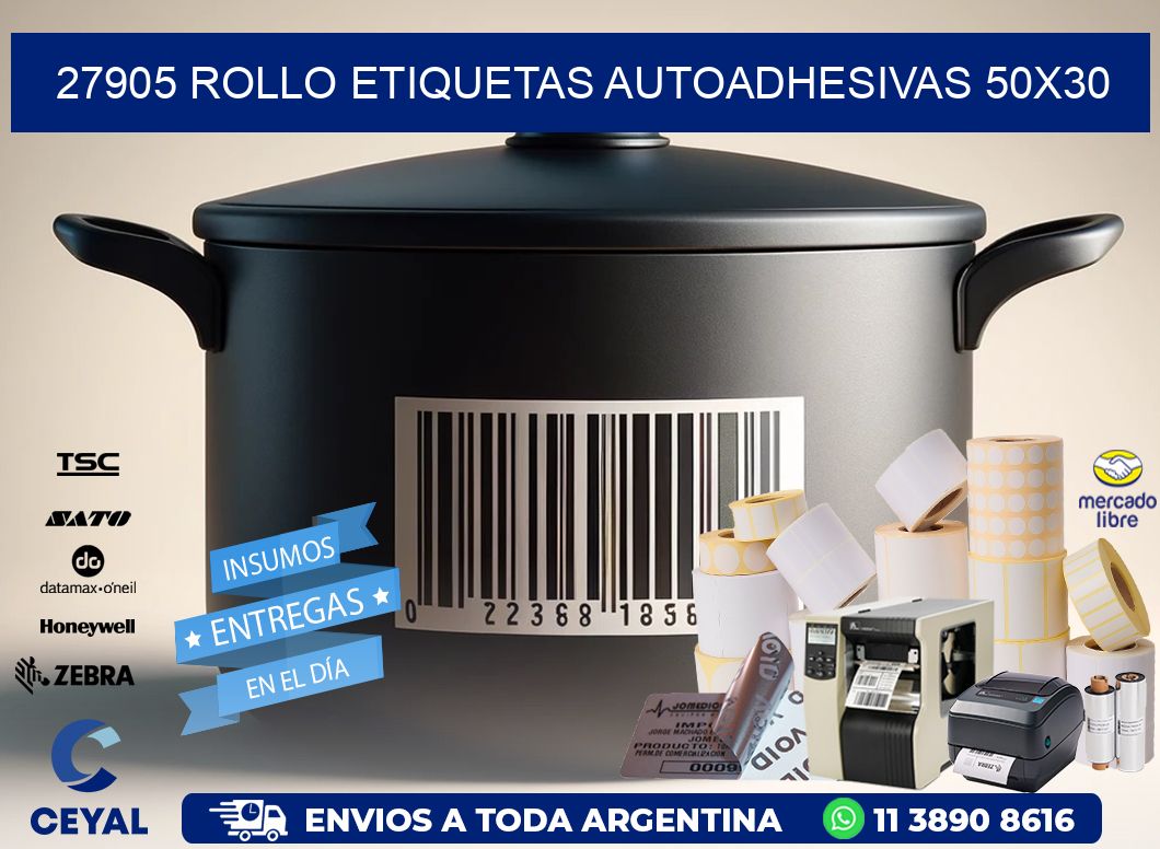 27905 Rollo Etiquetas autoadhesivas 50x30