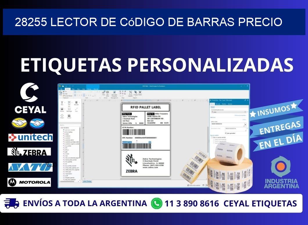 28255 Lector de código de barras precio
