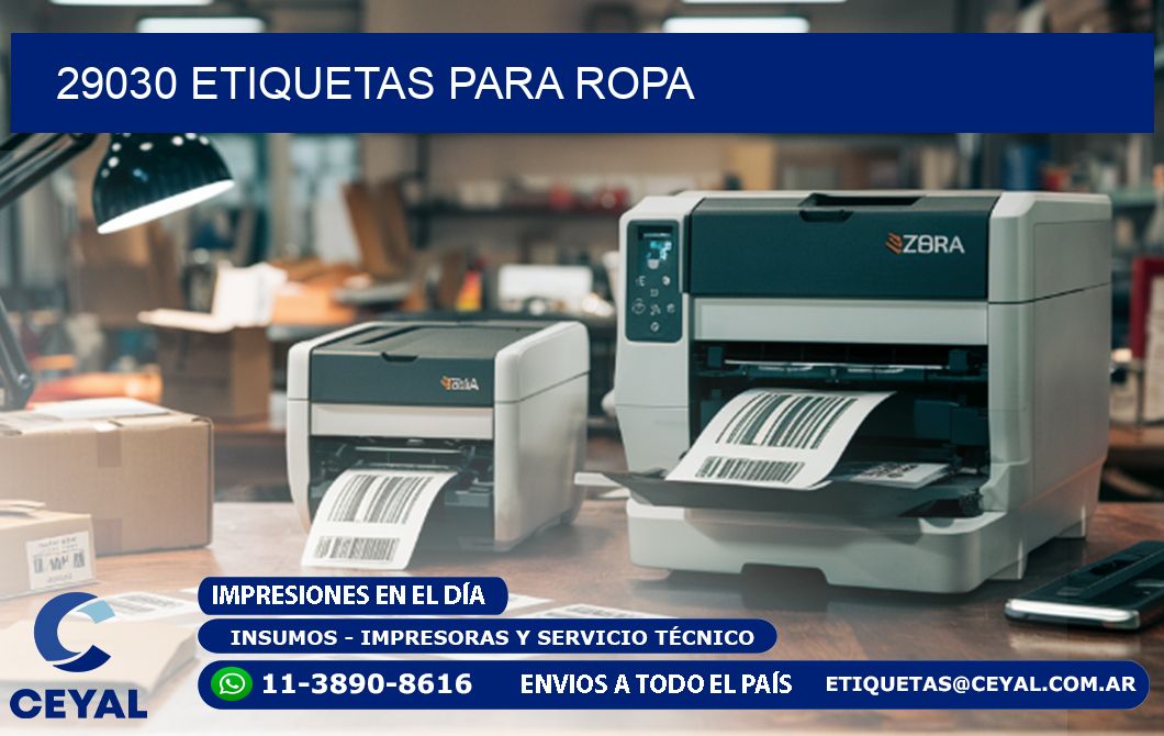 29030 etiquetas para ropa