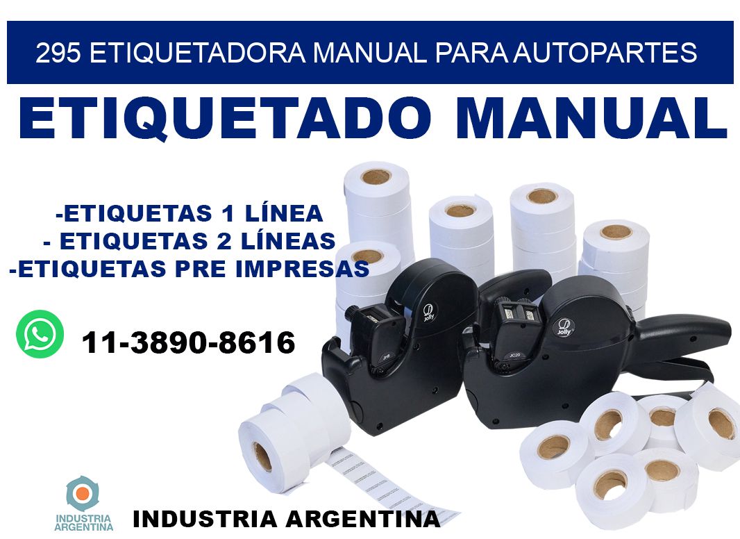 295 etiquetadora manual para autopartes