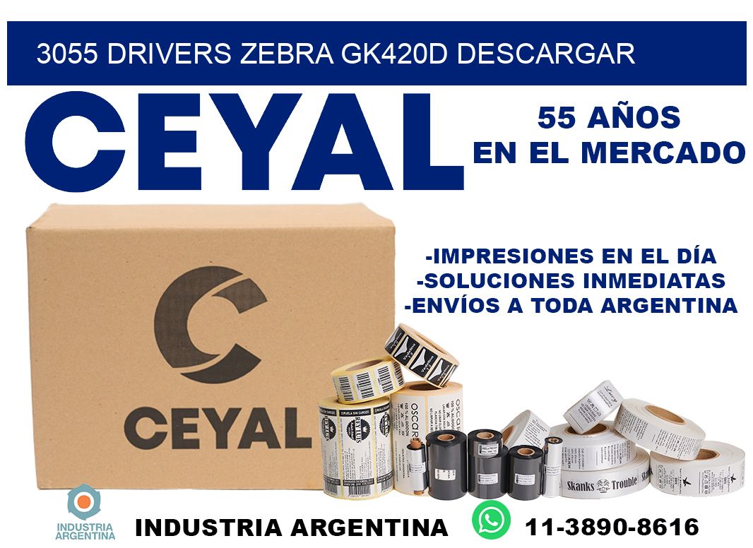3055 drivers zebra gk420d descargar