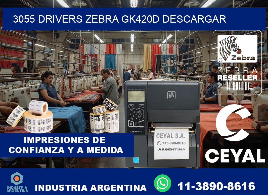 3055 drivers zebra gk420d descargar