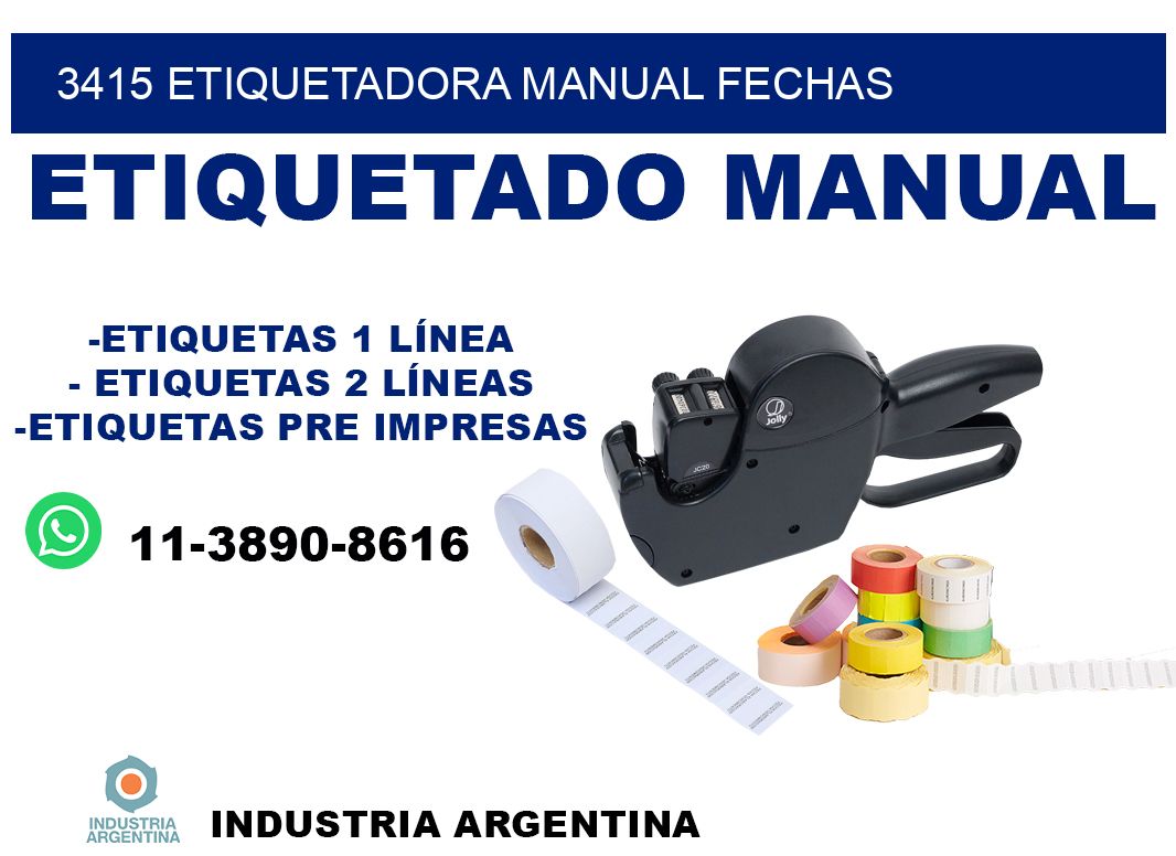 3415 etiquetadora manual fechas