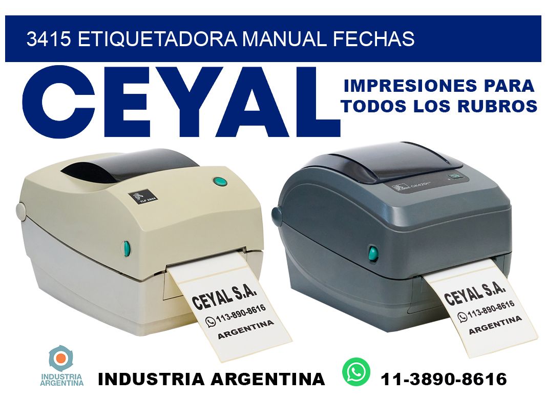 3415 etiquetadora manual fechas