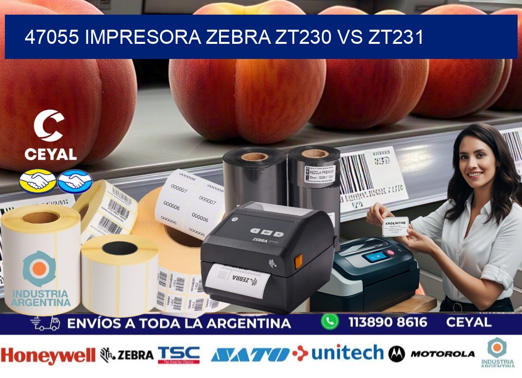 47055 impresora zebra zt230 vs zt231