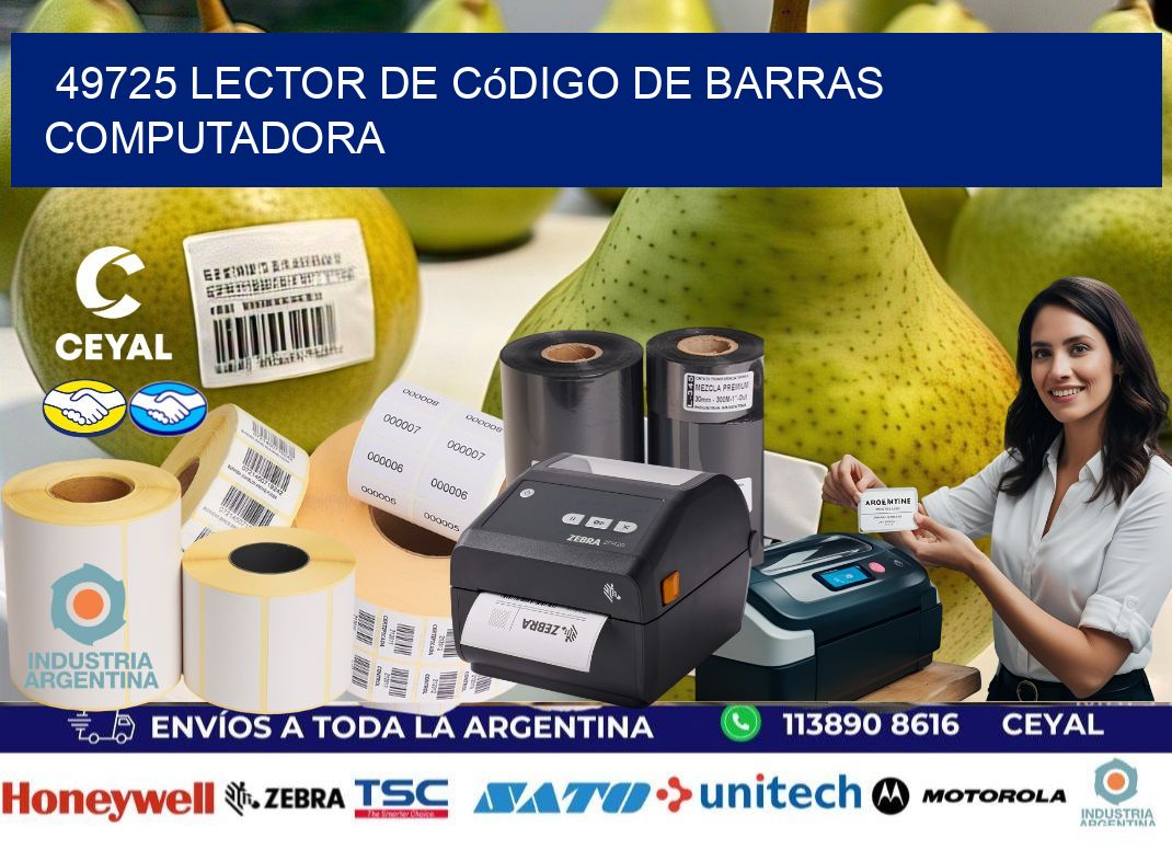 49725 Lector de código de barras computadora