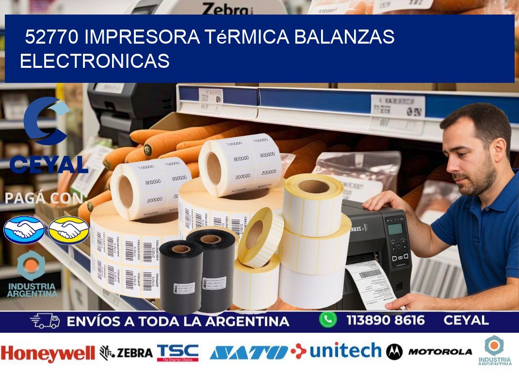52770 impresora térmica balanzas electronicas