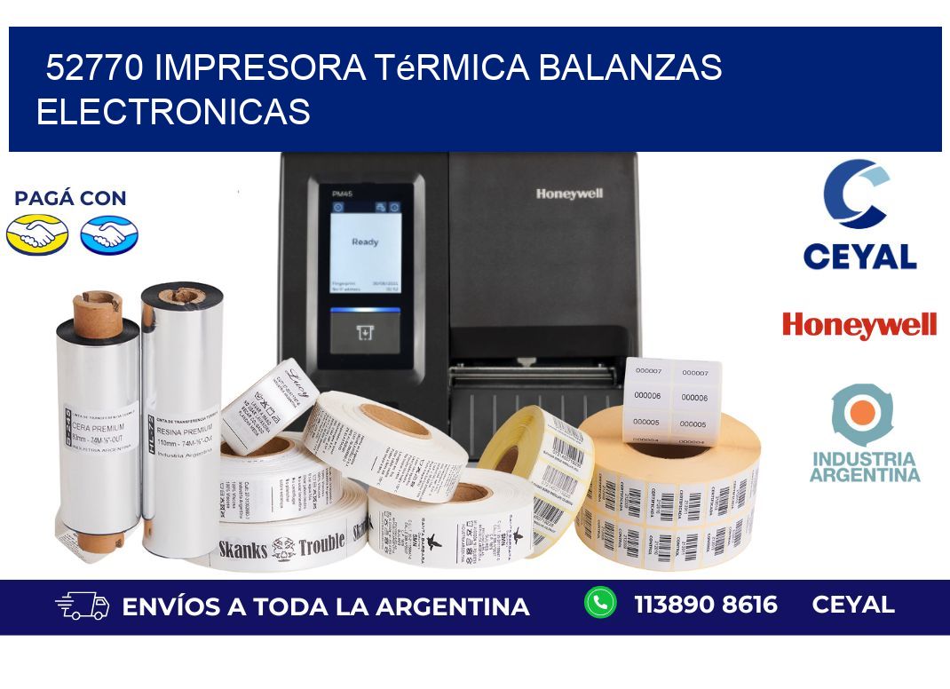 52770 impresora térmica balanzas electronicas