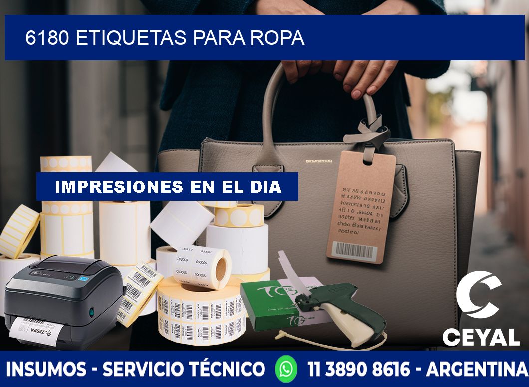 6180 etiquetas para ropa