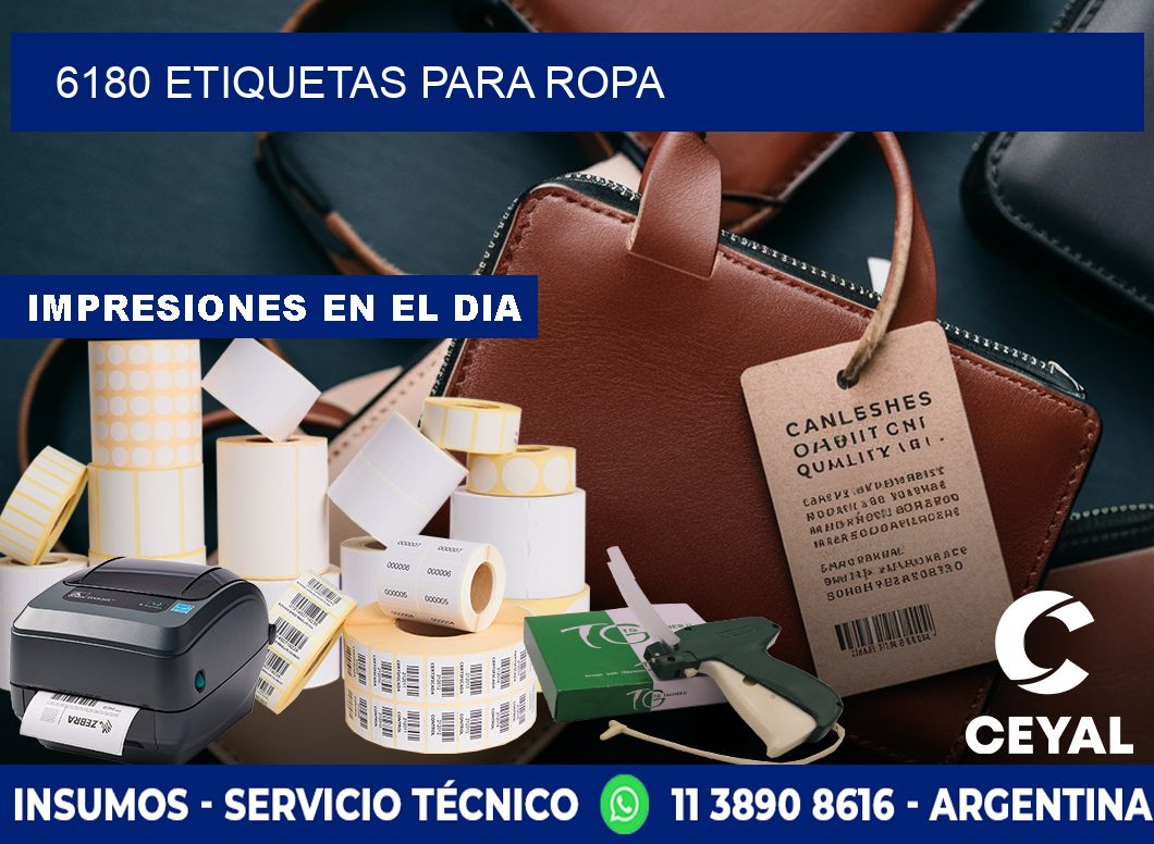 6180 etiquetas para ropa