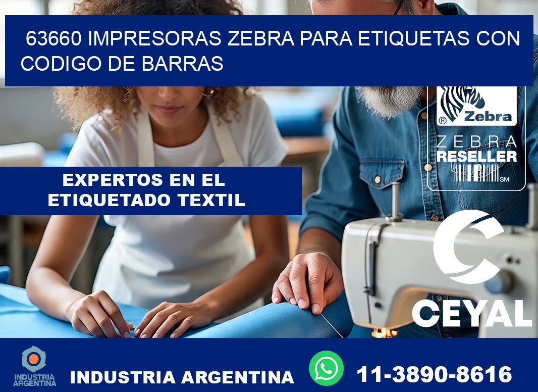 63660 impresoras zebra para etiquetas con codigo de barras