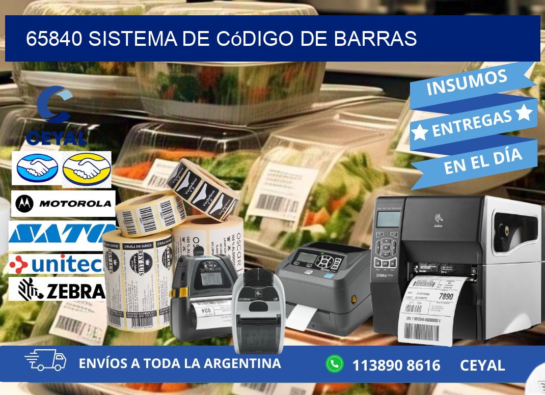 65840 Sistema de código de barras
