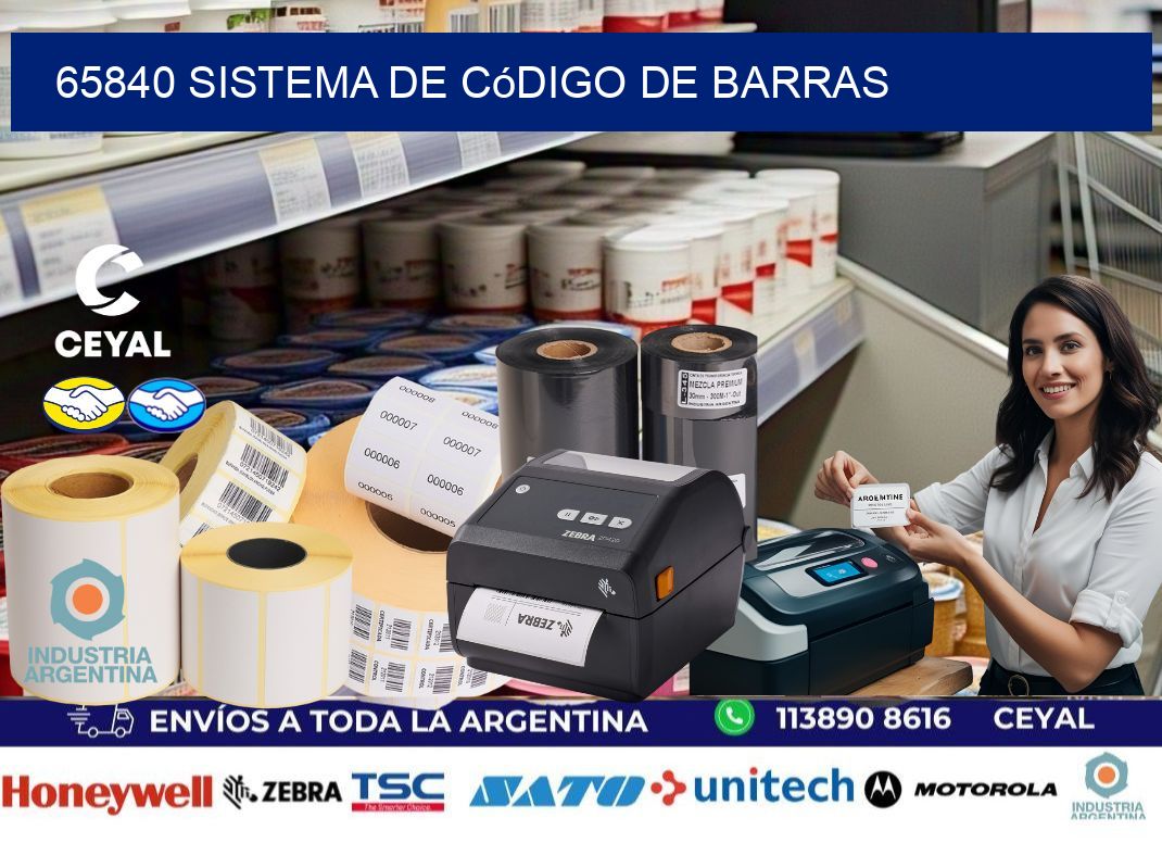 65840 Sistema de código de barras