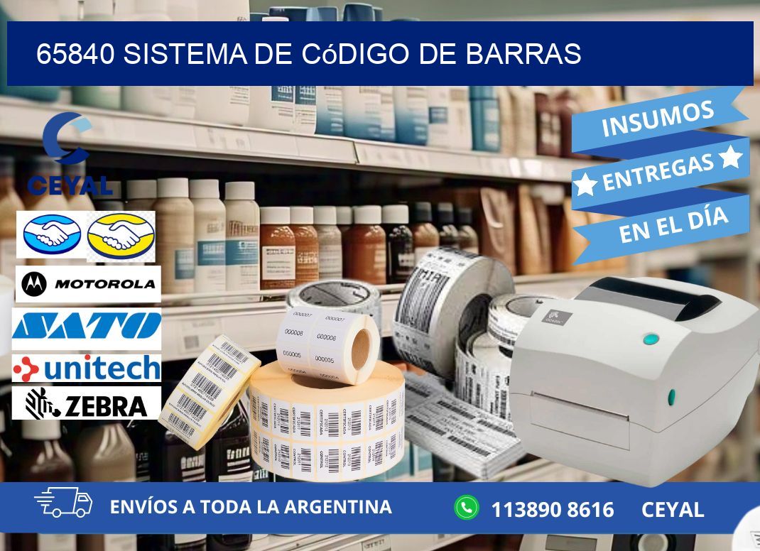 65840 Sistema de código de barras