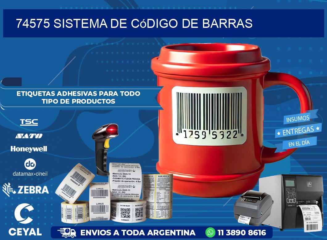 74575 Sistema de código de barras