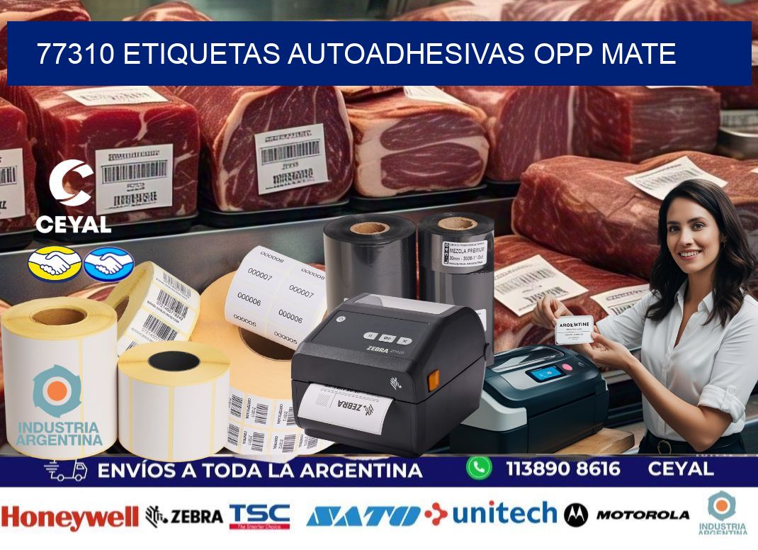 77310 etiquetas autoadhesivas Opp Mate
