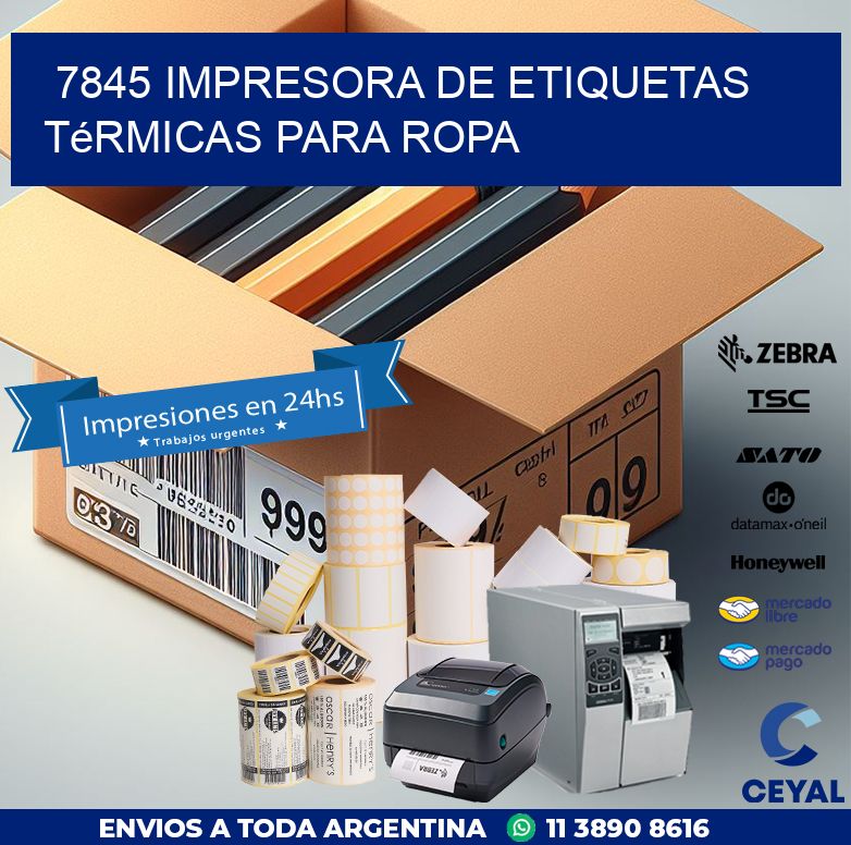 7845 impresora de etiquetas térmicas para ropa