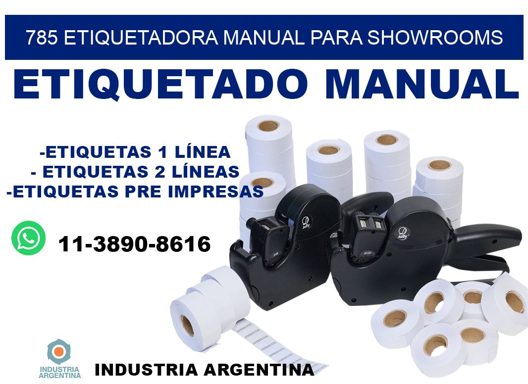 785 etiquetadora manual para showrooms
