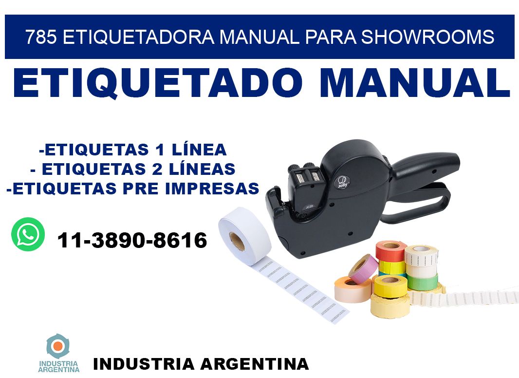 785 etiquetadora manual para showrooms