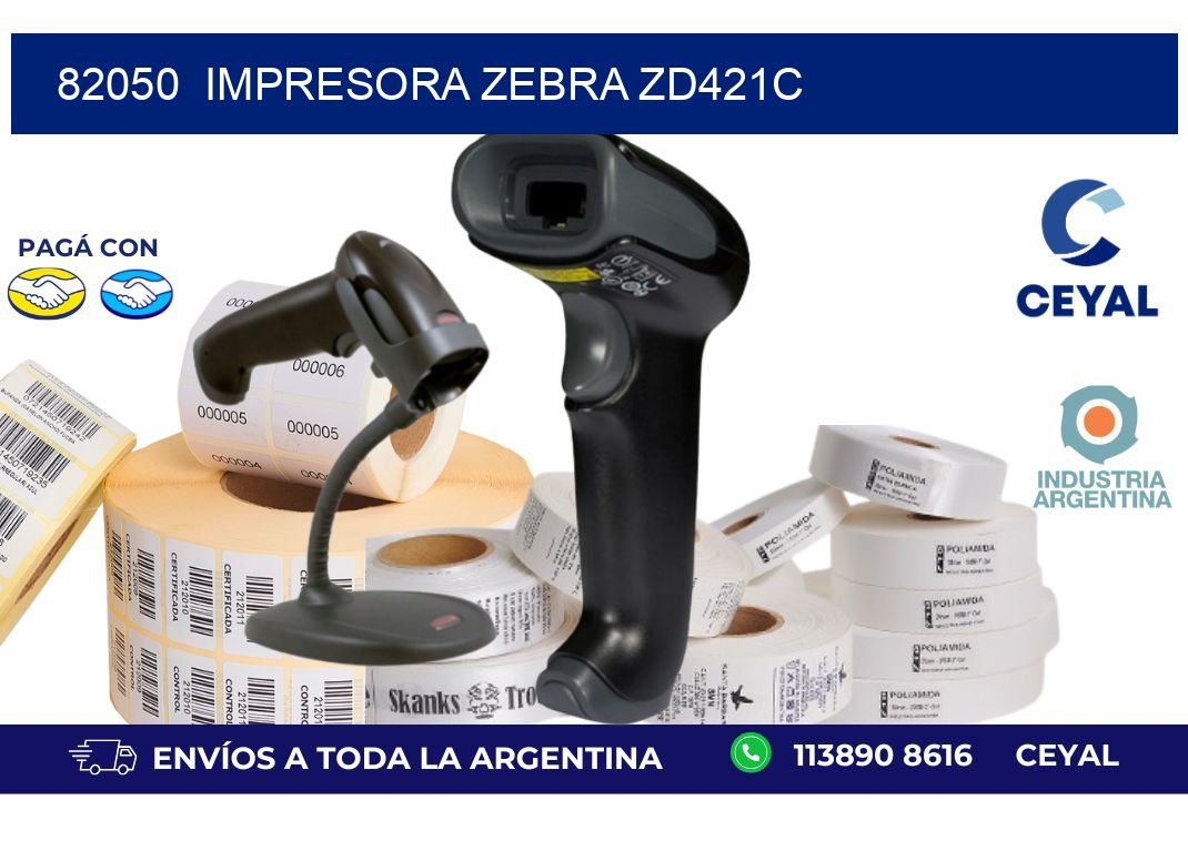 82050  Impresora Zebra zd421c