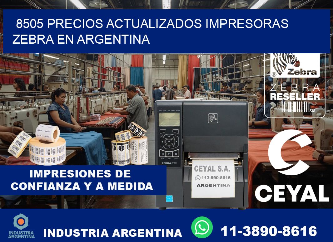 8505 precios actualizados impresoras zebra en argentina