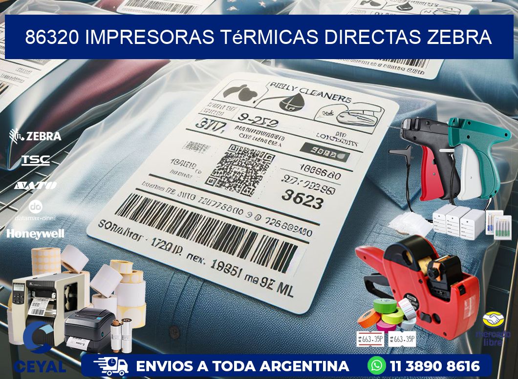 86320 impresoras térmicas directas zebra