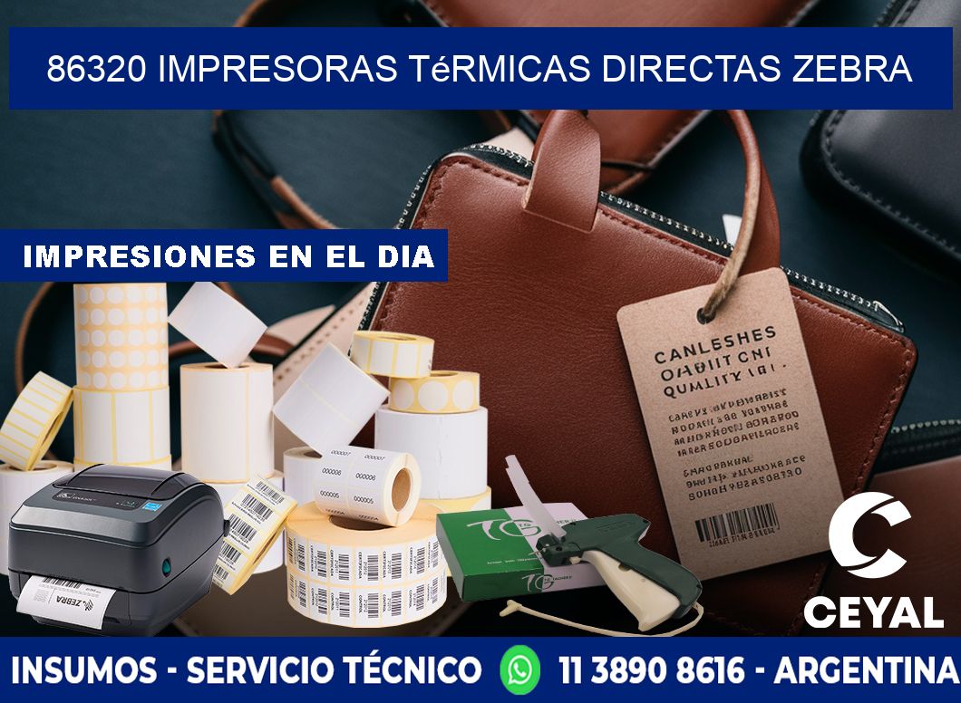 86320 impresoras térmicas directas zebra