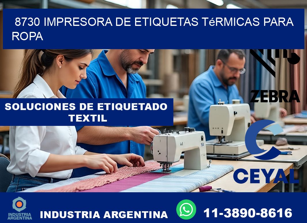 8730 impresora de etiquetas térmicas para ropa