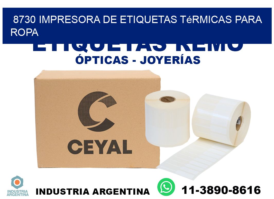 8730 impresora de etiquetas térmicas para ropa