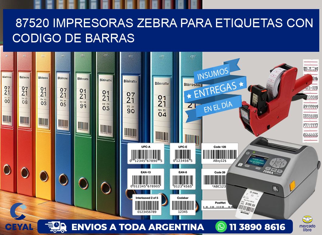 87520 impresoras zebra para etiquetas con codigo de barras