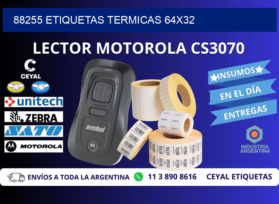 88255 etiquetas termicas 64x32