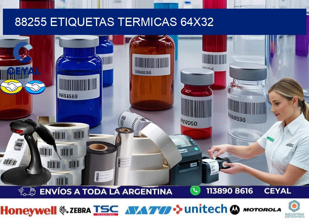 88255 etiquetas termicas 64x32