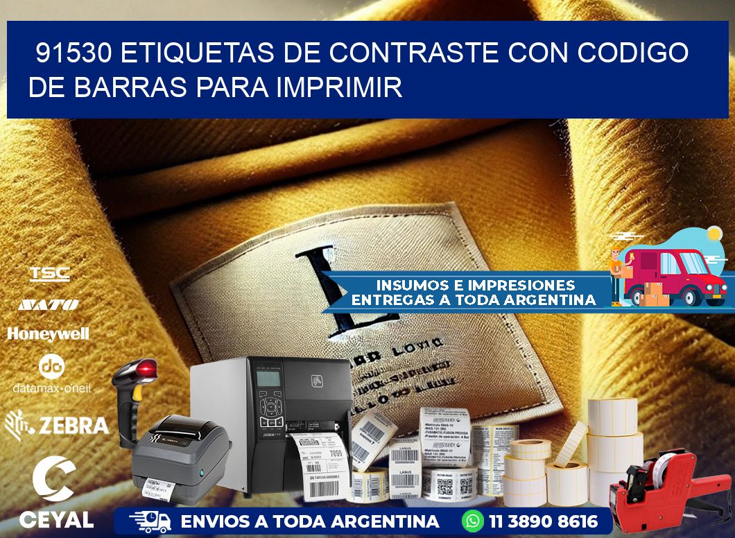 91530 etiquetas de contraste con codigo de barras para imprimir