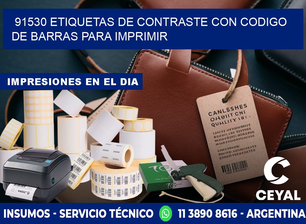 91530 etiquetas de contraste con codigo de barras para imprimir