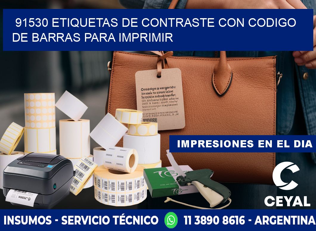 91530 etiquetas de contraste con codigo de barras para imprimir