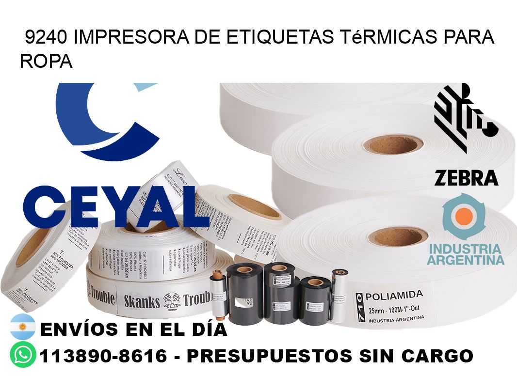 9240 impresora de etiquetas térmicas para ropa